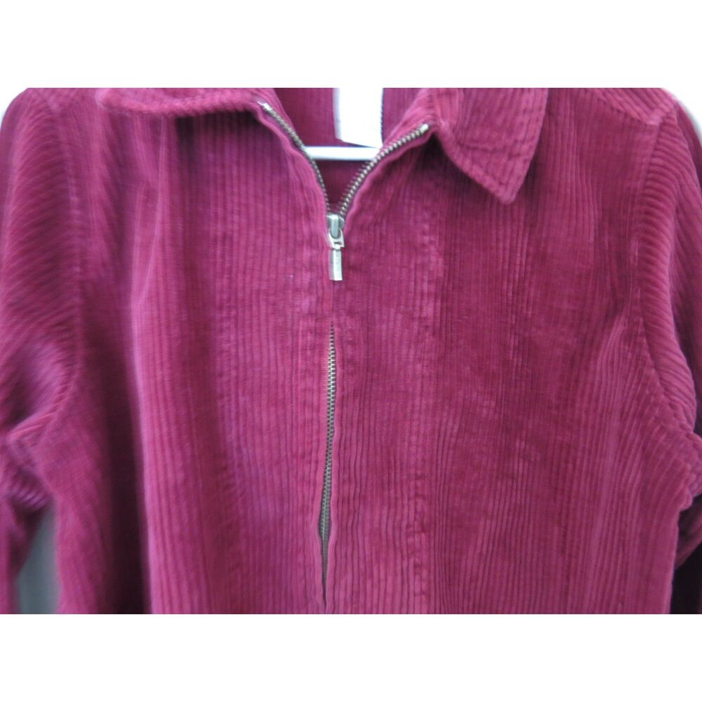Vintage NorthCrest Women's Corduroy Jacket Burgundy small (6/8) - Picture 8 of 9